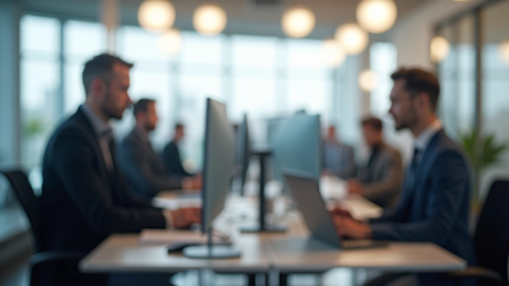 Zukunftsorientierte Technologie-Workspace mit modernen Geräten und innovativen Lösungen